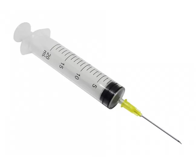3 parts syringe, 20 ml, with Luer Slip connector, needle 21G, 50 pcs