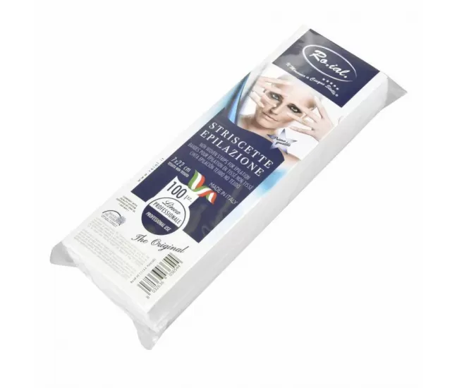 Depilācijas sloksnes, baltas/krāsainas, 100 gab., ROIAL