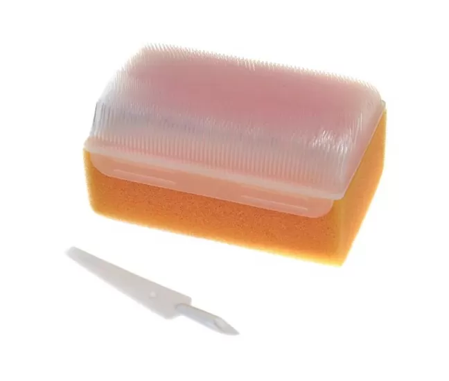Romed surgical brushes, dry, sponge with nail cleaner, 1 pcs.