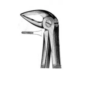 Ķirurģiskās knaibles apakšējām saknēm tiek pagarinātas