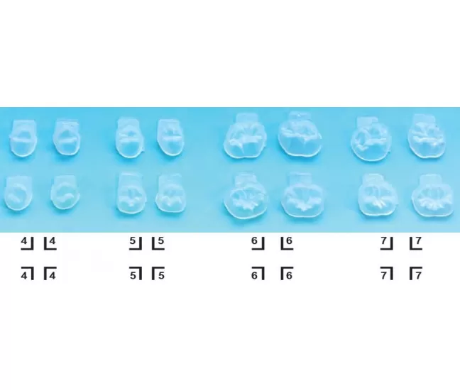 Silicone wax pattern 16 forms