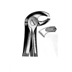 Ķirurģiskās knaibles apakšējiem labajiem molāriem