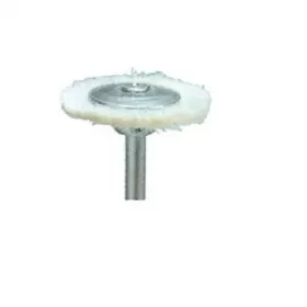 Polishing brush with shank, soft, 14 mm