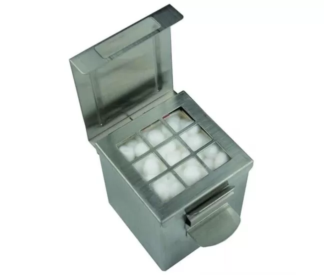 Vates bumbiņu dozators, nerūsējošais tērauds