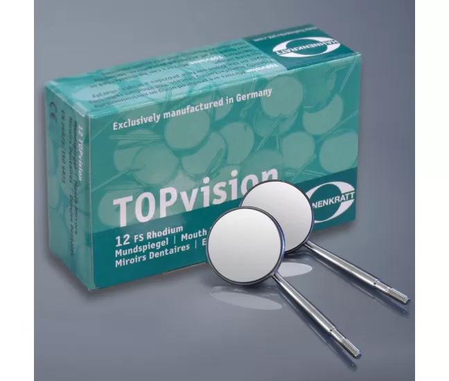 Mouth mirror TOPvision FS Rhodium magnifying, No. 5