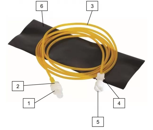 Dark extension line for infusion of photosensitive drugs, 150cm, 1 pcs.