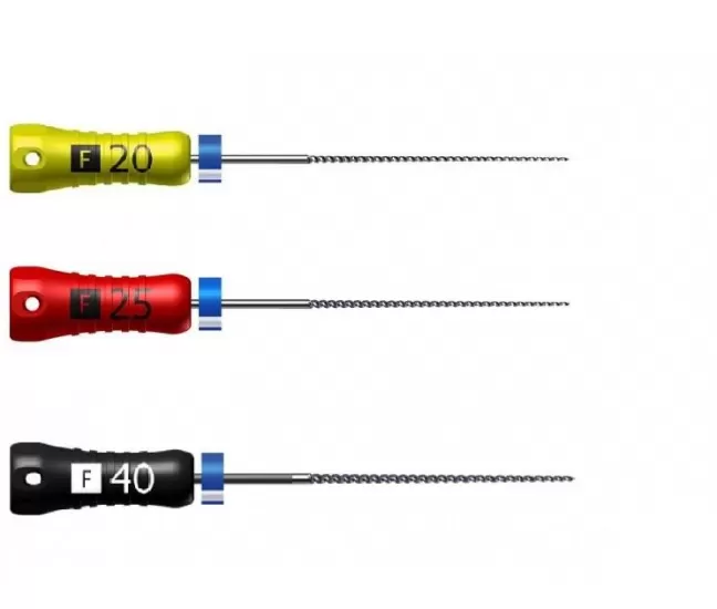 Гибкие K-файлы 25 мм, 6 штук.