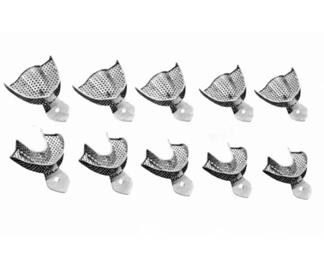 Stainless steel Impression tray perforated