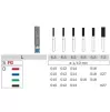 Diamond bur 836 for turbine handpiece, 1 pcs
