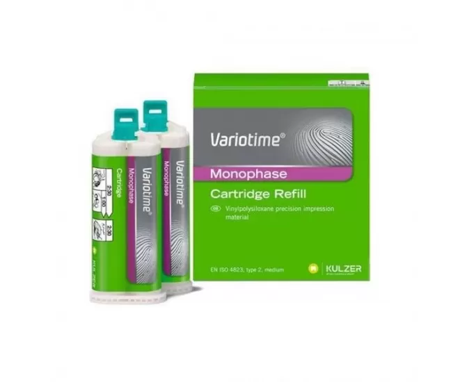 A-silikona koriģējošā masa Variotime Monophase, 2 x 50 ml