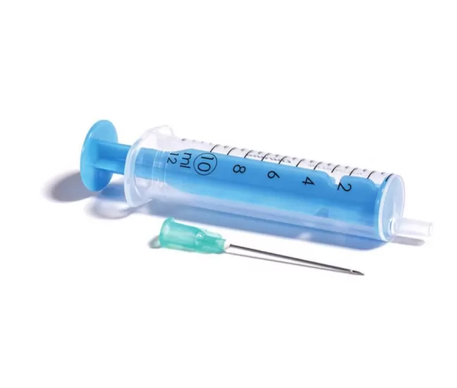 2 parts syringe, 10 ml, Luer Slip with needle 21G, 100 pcs