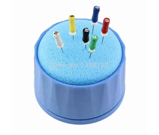 Endo file holder with sponge