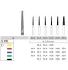 Diamond bur 850 for turbine handpiece, 1 pcs