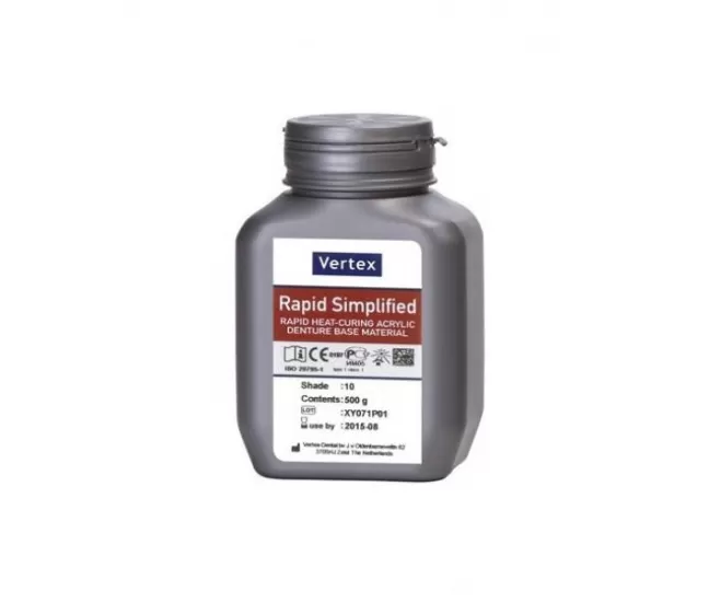 Plastmasas Vertex Rapid vienkāršots pulveris, 1000 g