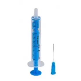 2 parts syringe, 2 ml, Luer Slip with needle 23G, 100 pcs
