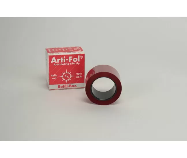 Arti - Fol 8 µm plastic red, refill box, 20 m