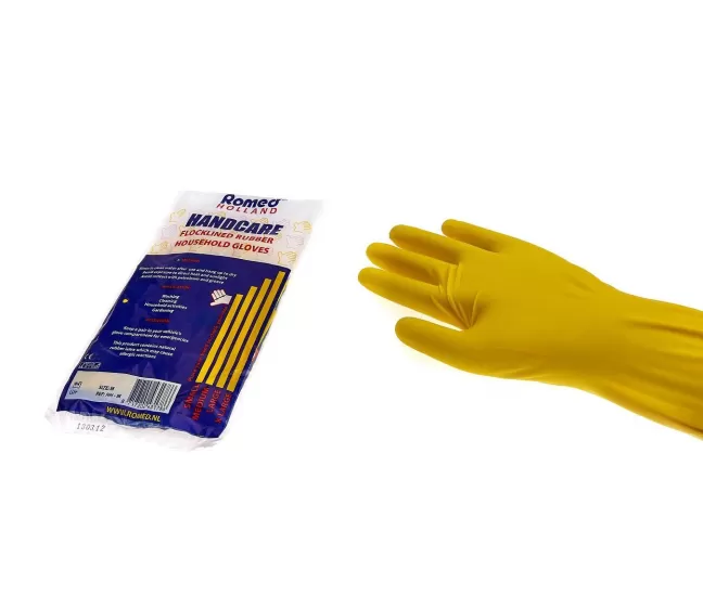Household natural rubber gloves
