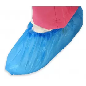 Обувь / овершили (бахили) из полиэтилена, размером 16 x 40 см, 100 штук.