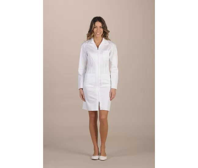 Medical coat Alassio white