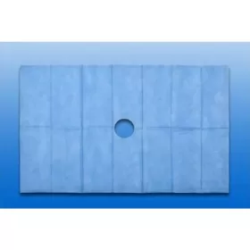 The 2-ply blue drape, 50 cm x 60 cm with 6 cm opening, 1 pcs.
