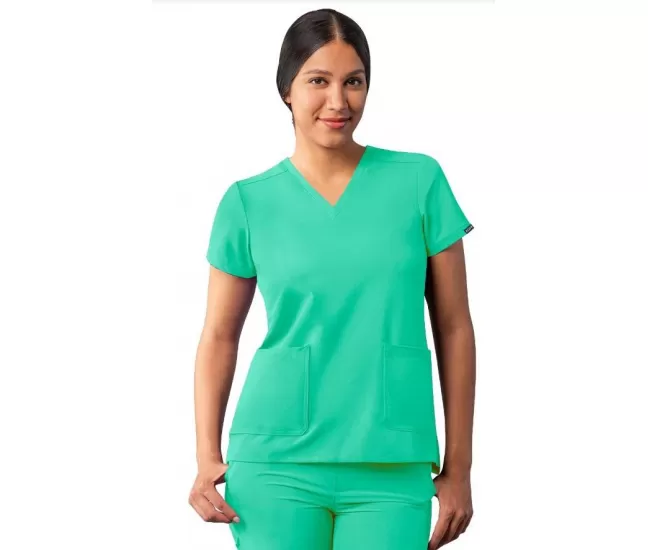 Modern V-Neck Top A6008 Sea Glass