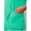 Modern V-Neck Top A6008 Sea Glass