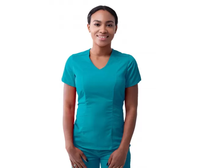 Medicīniskā blūze P7002 zilganzaļa krāsā (Teal Blue)