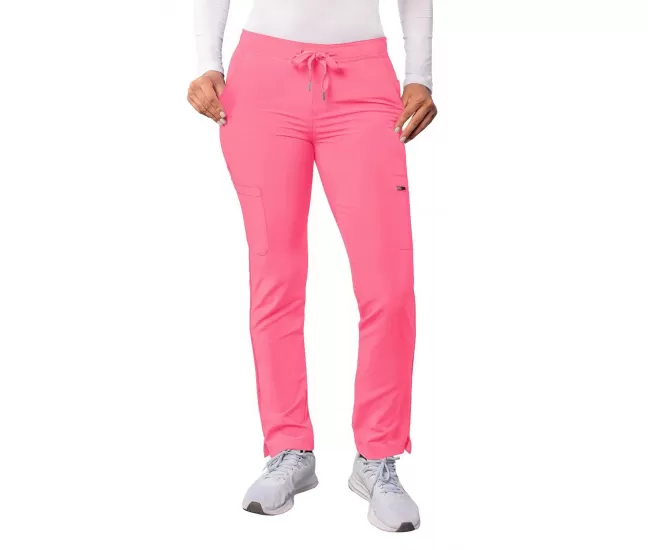 Медицинские брюки-карго A6104 розового цвета