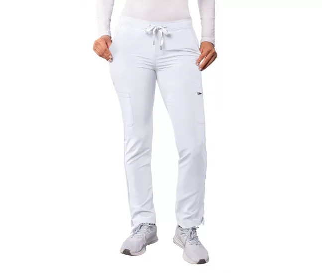 Skinny Leg Cargo Pant A6104 White