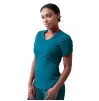 Women's Modern V-Neck Scrub Top P7002 Caribbean Blue