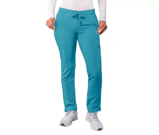 Медицинские брюки-карго A6104 бирюзово-синий