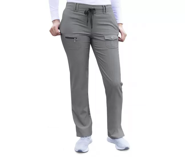 Women's Slim Fit 6 Pocket Pant P4100 Heather Grey