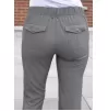 Women's Slim Fit 6 Pocket Pant P4100 Heather Grey