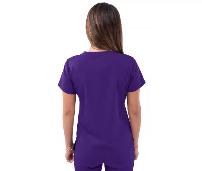 Women’s Sweetheart V-neck Scrub Top P4210 Grape