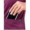 Women’s Sweetheart V-neck Scrub Top P4210 Wine