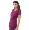 Women’s Sweetheart V-neck Scrub Top P4210 Wine