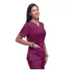 Women's Elevated V-neck Scrub Top P4212 Wine
