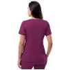 Women's Elevated V-neck Scrub Top P4212 Wine