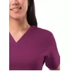 Women's Elevated V-neck Scrub Top P4212 Wine