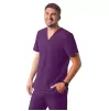 Men's Classic V-Neck Top A6006 Eggplant