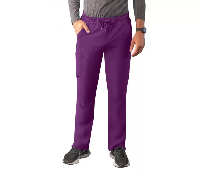 Men's Slim Leg Cargo Pant A6106 Eggplant