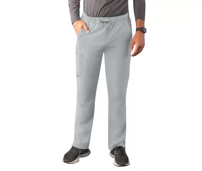 Men's Slim Leg Cargo Pant A6106 Silver Gray
