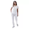 Women’s Sweetheart V-neck Scrub Top P4210 White