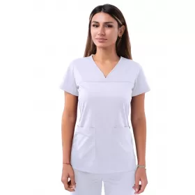 Medicīniskā blūze P4210 Balta