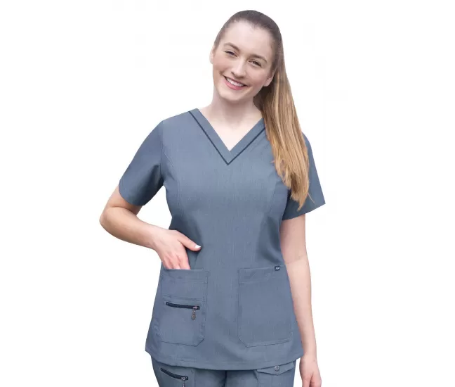 Medicīniskā blūze P4212 Tumši zila