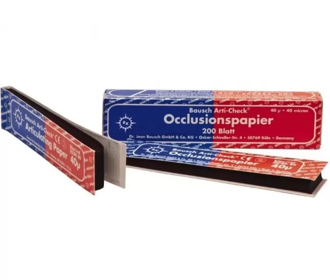 Articulating paper 40 µ red-blue, 200 pcs.