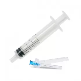 3 parts syringe, 2 ml,  with Luer Slip connector, needle 23G, 100 pcs