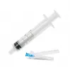 3 parts syringe, 2 ml,  with Luer Slip connector, needle 23G, 100 pcs