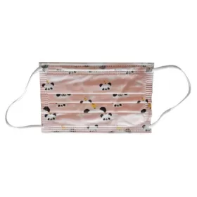 Medicīniskās sejas aizsargmaskas, bērnu, ar gumijām, rozā, 5 gab.