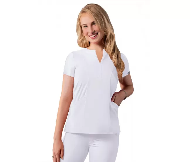 Медицинская блузка A6002 белого цвета
